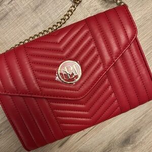 NWT Badgley Mischka lipstick 💄 Red Envelope Crossbody Purse MSRP $99